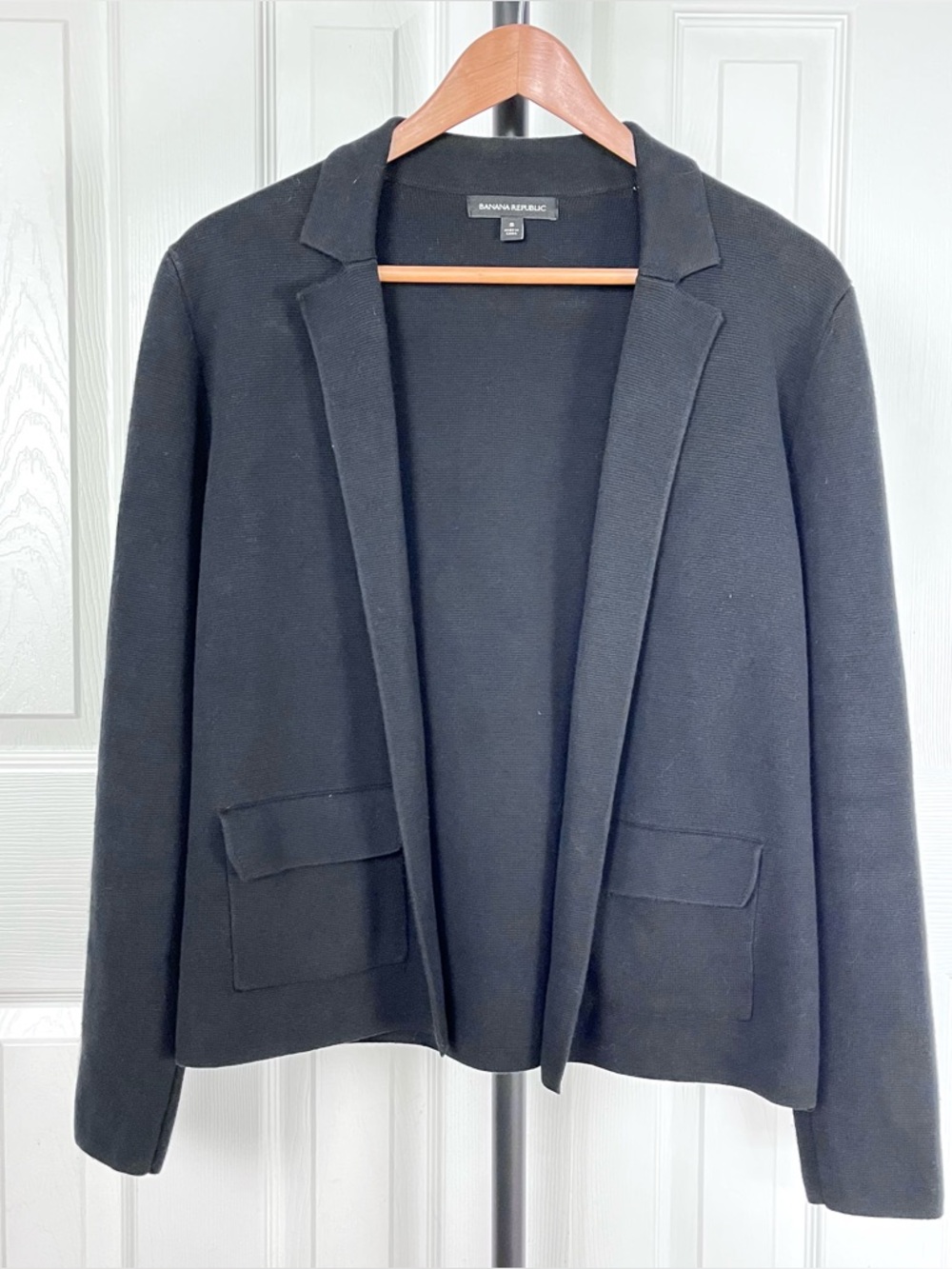Banana Republic Milano Stitch Cropped Sweater Blazer
